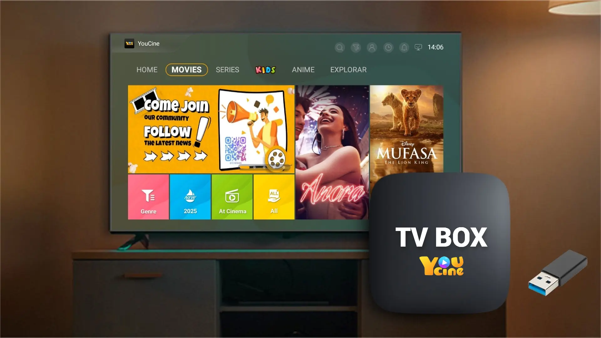 youcine tv box